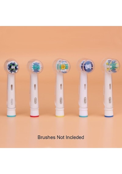 Oral-b Uyumlu Şarjlı Diş Fırçası Ve Elektrikli Diş Fırçası Başlıkları Için Koruma Kapağı 6 Adet