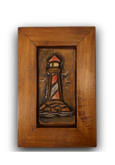 Toprakana Art Deniz Feneri Seramik Duvar Panosu -