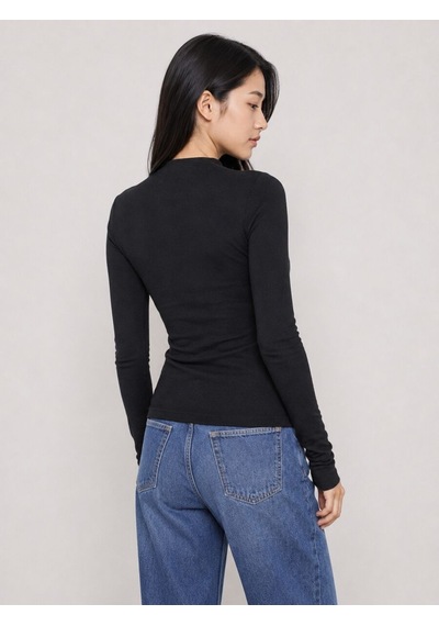 Loft Slim Fit Kadın Bluz U.kol Lf2043775 Q1.v1 Siyah