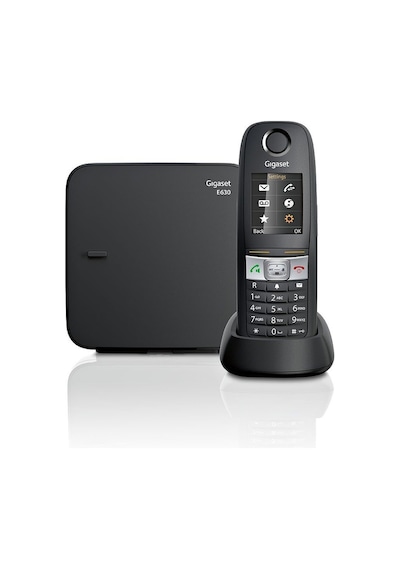 Gigaset E630 Siyah Telsiz Dect Telefon Işıklı Renkli Ekran Sms