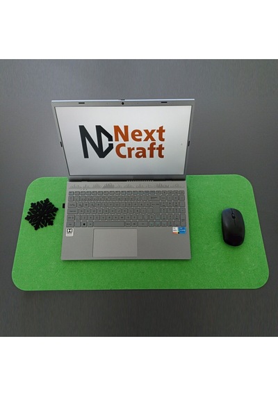 Keçe Bilgisayar Mouse Pedi Masa Üstü Düzenleyici Mat 70x32 Cm Yeşil