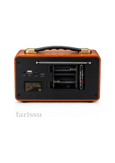 Everton Nostaljik Retro Tasarım Bluetooth Hoparlör Ve Radyo Rt-755 Yedek Pili