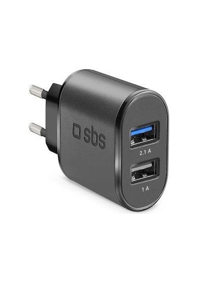 Sbs 15 Watt 2x Usb A Hızlı Seyahat Şarj Cihazı Siyah