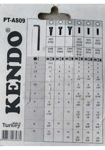 Kendo 9 Parça Alyan Seti