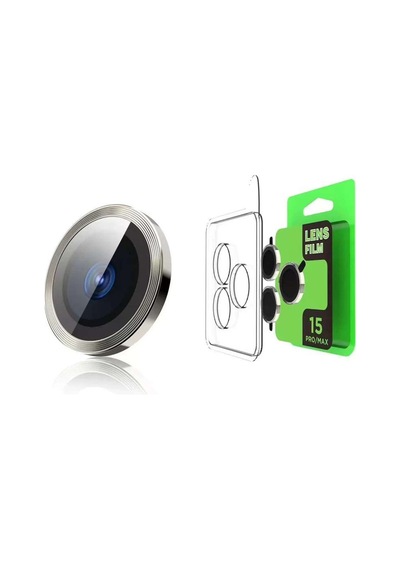 İphone 15 Pro Raze Metal Kamera Lens - Titan Gri Diğer
