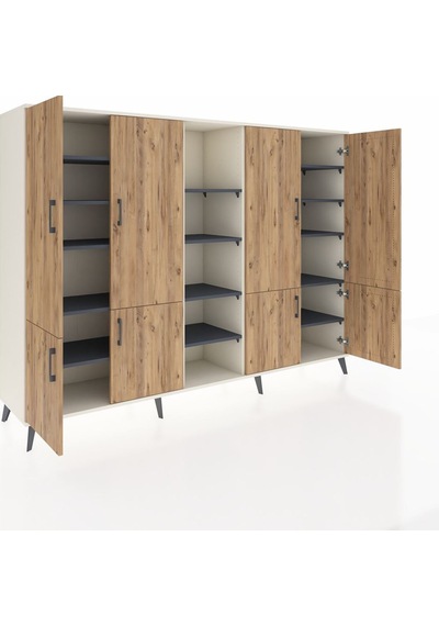Hyperion Dolap 14 Raflı 8 Kapaklı 220x44x163 Aytaşı-çam/antrasit Atlas Çam/antrasıt - Aytası Hyperion Dolap 14 Raflı 8 Kapaklı 220x44x163 Aytaşı-çam/antrasit Atlas Çam/antrasıt - Aytası