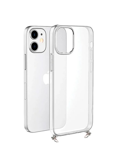 Hippi Apple Uyumlu iPhone 12 Pro Darbe Emici Şeffaf Sert Silikon Telefon Kılıfı Beyaz - Şeffaf