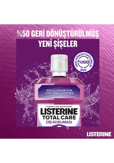 Listerine Mouthwash Total Care Sifir Nane Aromali Ağiz Bakım Suyu 1 L