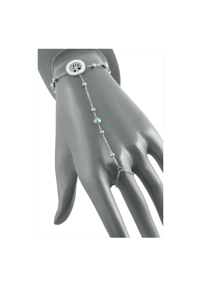 Ağaç - 865 - Taşlı Lüks Çelik Şahmeran - Spt-gld - Gümüş Rengi