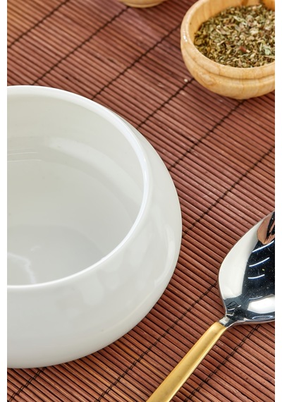 6'lı Porselen Çorba Ve Tatlı Kasesi 14x6 Cm Şık Servis Ve Sunum Kasesi Beyaz - 756978148 Beyaz