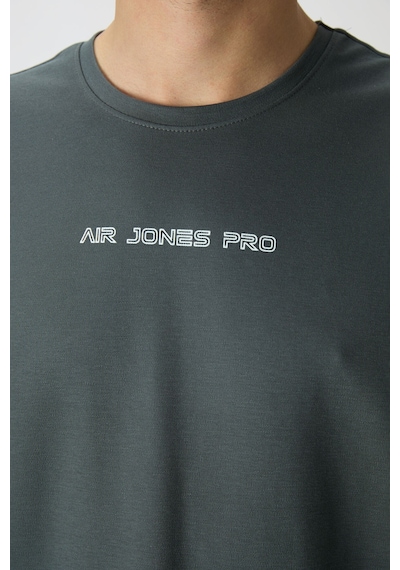 Air Jones Tommy Life Haki Pamuklu Kalın Yüzeyi Dokulu Oversize Fit Baskılı Erkek T-shirt - 88364 Haki Air Jones Tommy Life Haki Pamuklu Kalın Yüzeyi Dokulu Oversize Fit Baskılı Erkek T-shirt - 88364 Haki