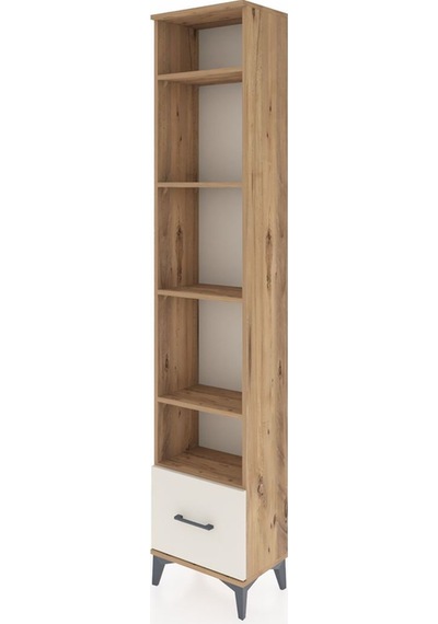 Arges Dolap 5 Raflı Tek Çekmeceli 44x30x221 Çam-aytaşı Çam
