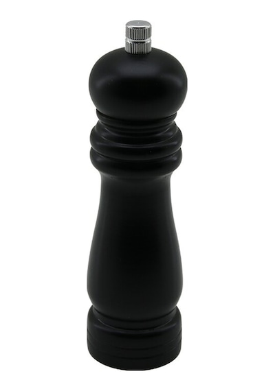 Siyah Ahşap Küçük Çap: 4.5cm - Uzunluk: 15.5cm Tuz - Baharat Öğütücü Çok Renkli