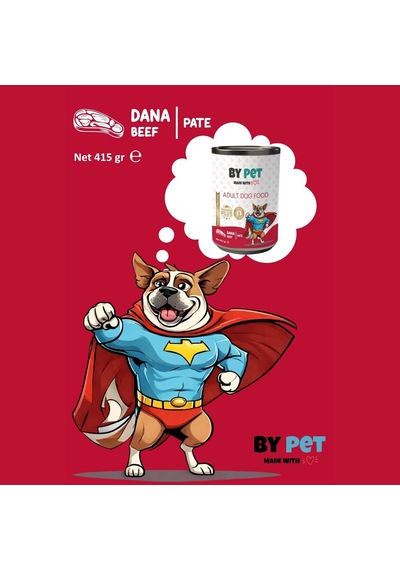 Dana Etli Yavru Yaş Köpek Maması 1 Adet -415 Gram Konserve 2li Paket