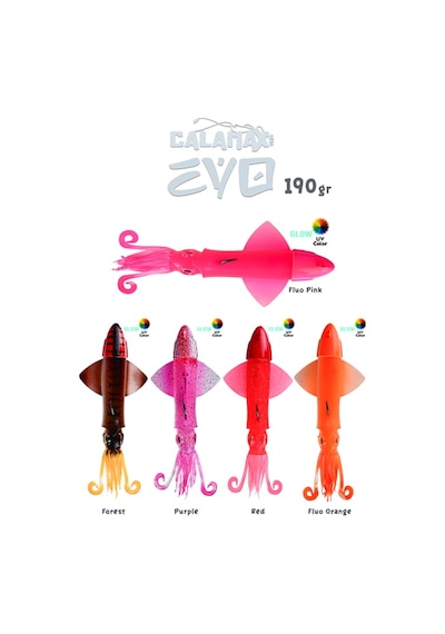 Fujin Calamax Evo 190gr Combo Squid Silikon Yem