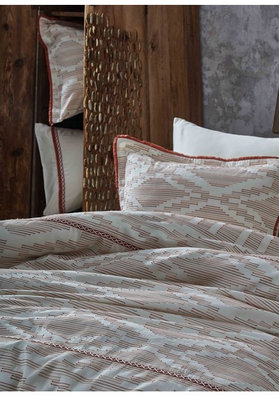 Ecocotton Colossae Çift Kişilik Nevresim Takımı Terra 200x220 Cm Vizon