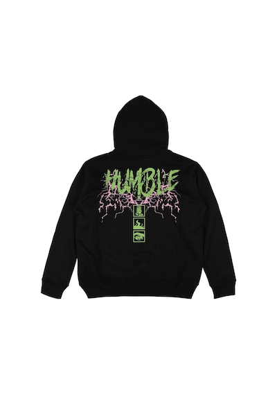 Startmore Adrift Humble Siyah Oversize Unisex Kapüşonlu Sweatshirt Hoodie Siyah