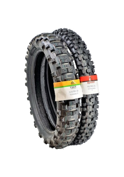 Tdt Tyres Enduro Lastik Takımı 120/80-18 Ve 90/90-21 Tt Terrainset3