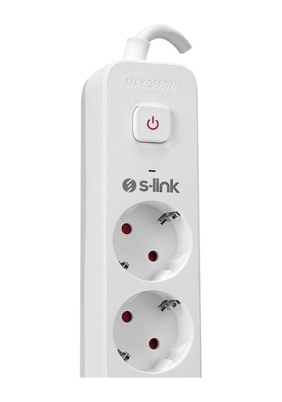 S-link Spg501s 1.5 Metre Kablolu 750 Joule 1.5 Mm Anahtarlı 5 Li Akım Korumalı Priz 0