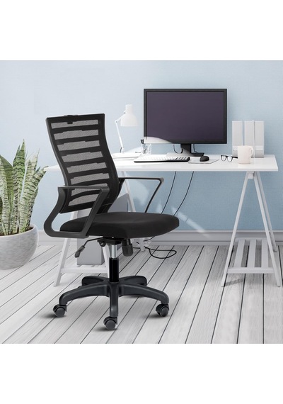 Tr Capri Fileli Başlıksız Ofis Koltuğu Çalışma Koltuğu Ergonomik Sandalye Tilt Mekanizmalı Ayarlanabilir Siyah Genel