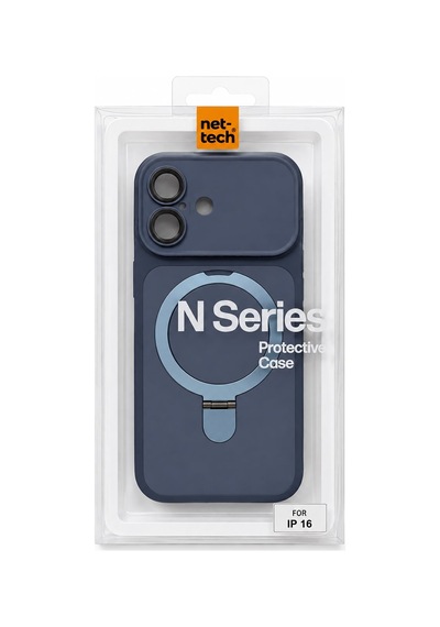 Nettech Apple İphone 17 Uyumlu Nt-n117 Magsafe Arka Koruma Kılıf - Mavi