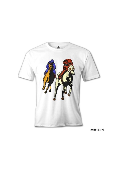 At 9 Beyaz Erkek Tshirt