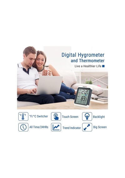 Tr Tempair 2'li Paket Dijital İç Mekan Higrometre Termometresi