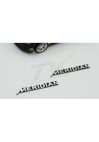 Meridian Logo Hoparlör Krom Metal 3M Logo Amblem 2 Li Set N11.2801
