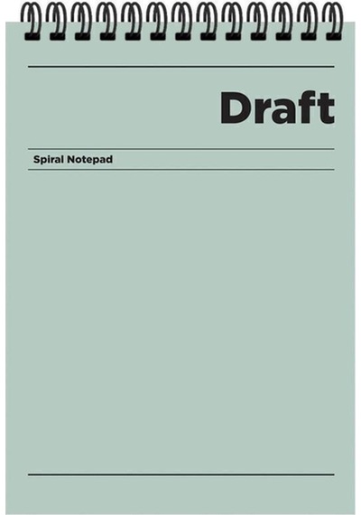 A5 Çizgili Bloknot Draft - Yeşil Yeşil