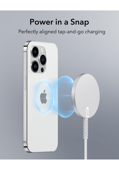 Halolock 15w Mini Magsafe Şarj Cihazı Beyaz