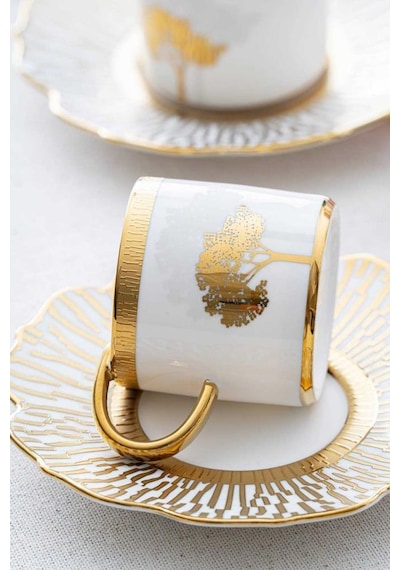 Acar Hadeon Gold 6 Kişilik Kahve Fincanı Takımı Hxf-06800 Gold