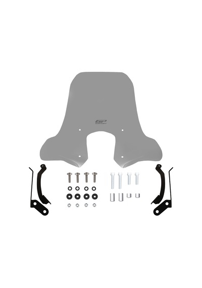 Gp Kompozit Sym Symphony St 125 / 200 2019-2022 Uyumlu Elcikli Ön Cam Füme 52 Cm