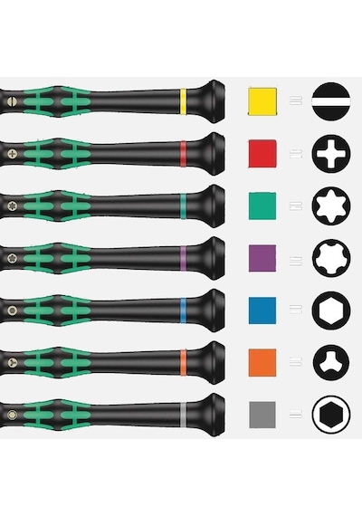 Wera 2072 Mikrostix D3lum 05118145001 Tornavida