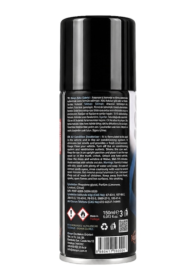 Ebrayn Araç İçi Ve Klima Koku Giderici Harmony 150 Ml - Klima Bombası