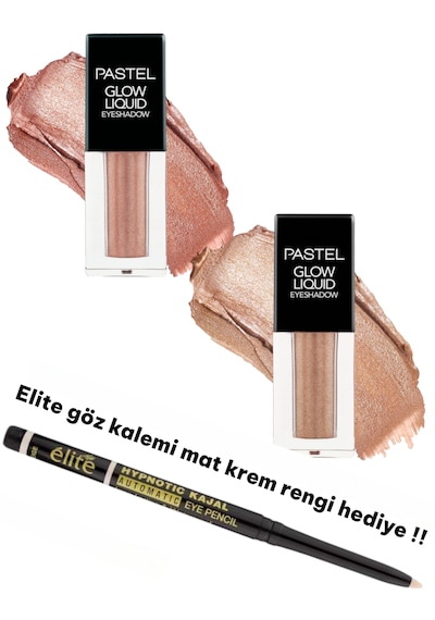 Pastel Glow Liquid Eyeshadow - Likit Far 222 Golden Cage + 221 Dreamland + Hediye Kalem 221-222