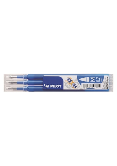 Pilot Frixion Silinebilir Tükenmez Kalem Ball Yedek 0.7mm 3'lü - Mavi