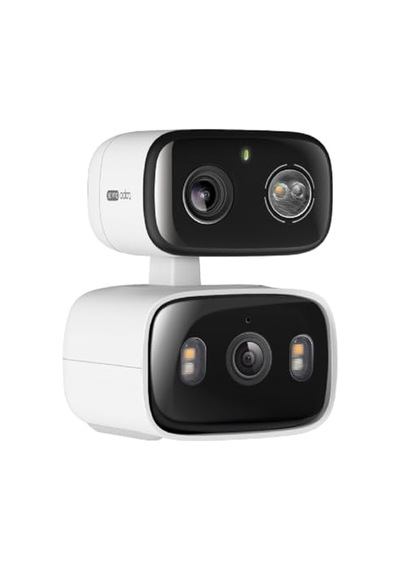 C246d 2k 3mp Çift Lensli Akıllı Güvenlik Kamerası Pan/tilt İç Ve Dış Mekan Ip65 Aı Hareket, Kişi Ve