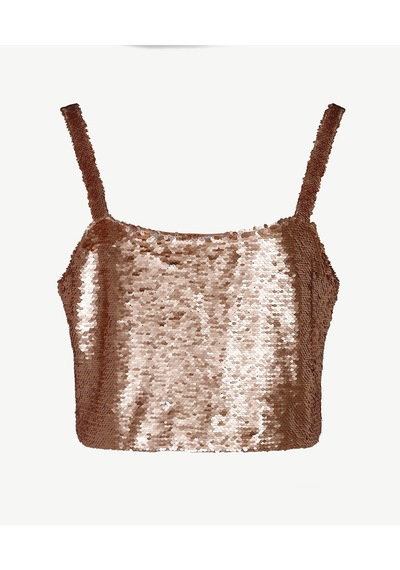 Yargıcı Askılı Bluz Bronz