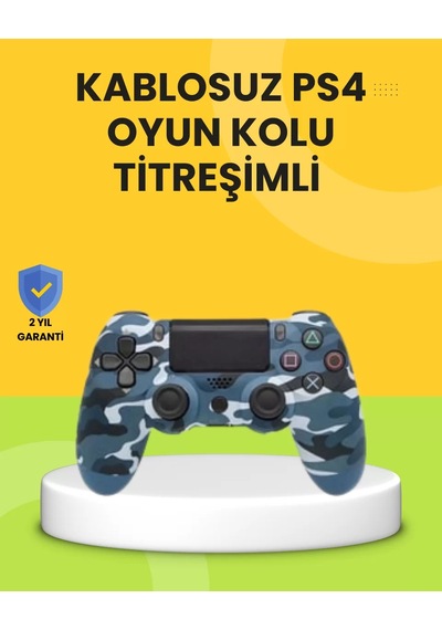 Ps4 Uyumlu Kablosuz Oyun Kolu Ergonomik Çift Titreşimli Mh-hs0118-2237 Siyah