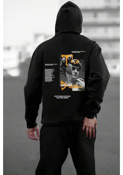 Uyguntarz Unisex The Dream Baskılı Eşofman Takımı Siyah Uyguntarz Unisex The Dream Baskılı Eşofman Takımı Siyah