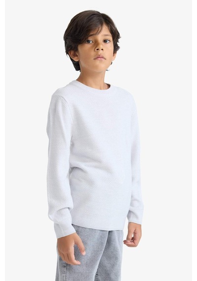 Defacto Regular Fit Basic Kazak Erkek Çocuk F4731a825augr184 Gri-gr184