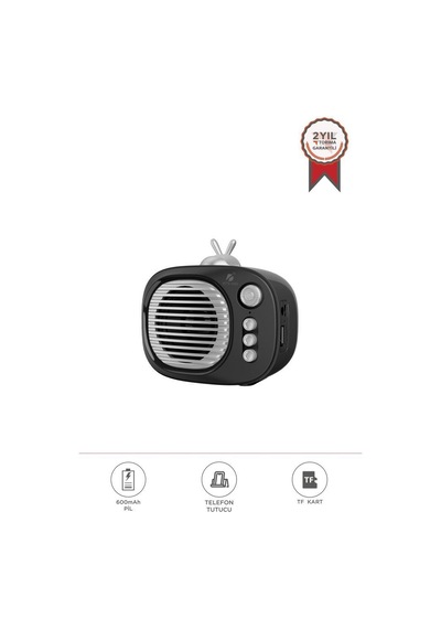 Torima Kts-1693 Bluetooth 5w Mini Hoparlör Tf Kart, Fm Radyo, Tws, Renkli Taşınabilir Tasarım