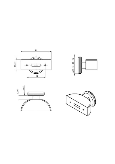 Ayrıntıshop Artemis Duşakabin Tekerlek 20mm Gri