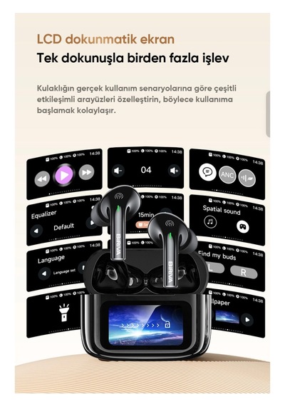 Biriva TP29 Bluetooth 6.0 AI Dil Çevirili Kulak İçi Kulaklık