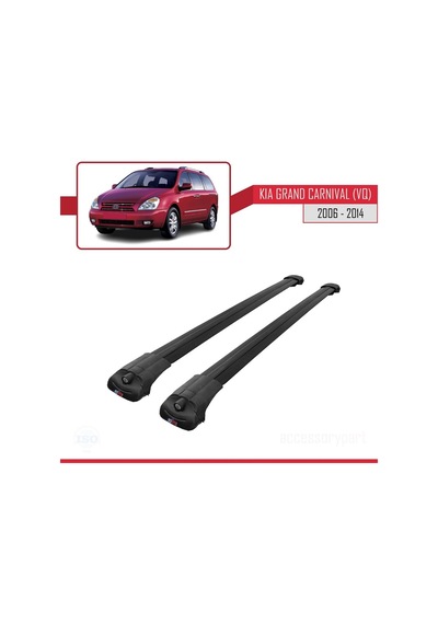 Kia Grand Carnival Vq 2006-2014 Arası İle Uyumlu Ace-1 Ara Atkı Tavan Barı Siyah