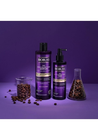 Biotin Kafein Arjinin Şampuan Saç Dökülmesine Karşı Güçlü Bitkisel Formül, Sülfatsız, Bıocomplex B19 İle