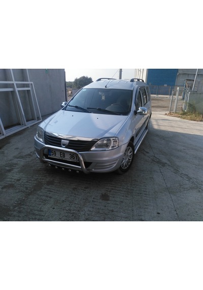 Dacia Logan Mcv 2008-2012 - Ön Koruma Bull Bar - Ara Borulu Karter Korumalı- Bream A