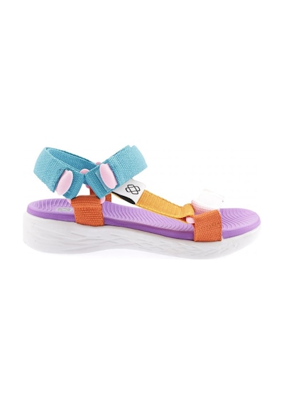 Dgn 103-23y Kadin Bantli Cirtli Sandalet 103-2265-R15141 Çok Renkli