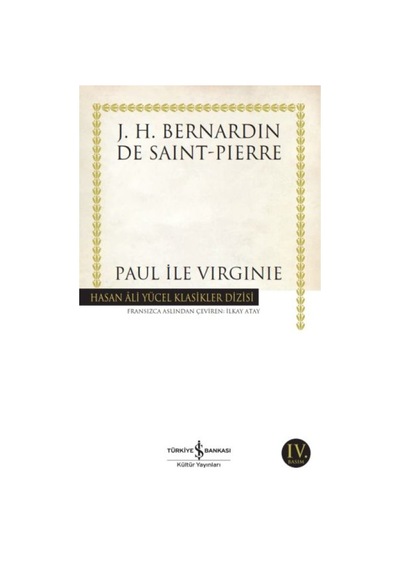 Paul İle Virginie - Hasan Ali Yücel Klasikleri - Aıaı-858722