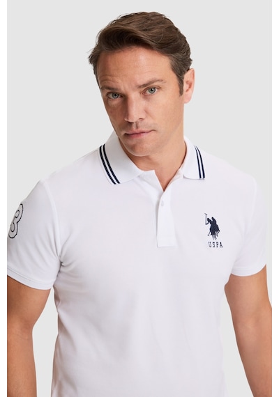 U.S. Polo Assn. U.s. Polo Assn. Erkek Beyaz Tişört Basic 50322384-vr013